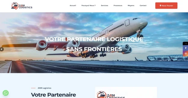 ZAM Logistics — Site One Page Logistique