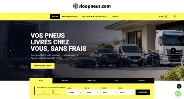 Sloopneus — E-Commerce Automobile