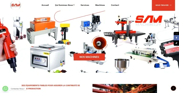 Sam Machinery — Site Catalogue Industrie